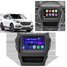 Kit multimidia android 7" santa fé 14/19 carplay androidauto