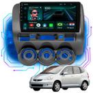 Kit Multimídia Android 9p Fit 2004-2008 4GB+64GB Carplay GPS