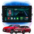 Kit Multimídia Android 9p Polo Virtus 2018-2022 4GB+64GB GPS