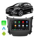 Kit Multimidia Android-Auto/Carplay I30 2013 2014 2015 2016 7" Voz Google Siri Tv Bluetooth GPS