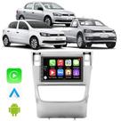 Kit Multimidia Android Carplay 7" Gol Voyage Saveiro G6 2013-2016 GPS