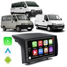 Kit Multimidia Android Carplay Ducato Boxer Jumper 2006-2015 7 Pol GPS TV