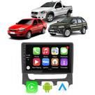 Kit Multimidia Android Carplay Weekend Strada Idea Siena 9 Pol GPS BT Tv