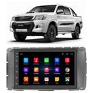 Kit Multimidia Android Hilux 12 13 14 15 7 Pol GPS Tv Rádio