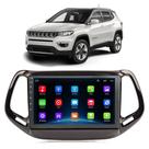 Kit Multimídia Android Jeep Compass 2017 2018 2019 2020 2021 9 Polegadas Gps Tv Online