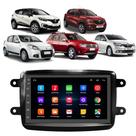 Kit Multimídia Android Kwid Duster Sandero Captur Logan 7" Tv Online GPS Integrado Bluetooth
