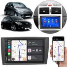 Kit Multimídia Carplay Peugeot 307 C3 2002-2012 7 Pol MP5 Touch-Screen + Câmera