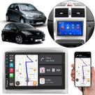 Kit Multimídia Carplay Peugeot 307 C3 2002-2012 7 Pol MP5 Touch-Screen + Câmera