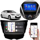 Kit Multimídia Carplay Veloster 2011 A 2016 7 Pol MP5 Touch-screen + Câmera