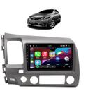Kit Multimidia Civic 2006 / 2011 9 Pol Carplay AndroidAuto BT USB FM - Roadstar 7009BR