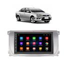 Kit Multimídia Focus 2009 / 2013 Moldura Prata Android 7 Pol 2/32B Carplay - 701KC First Option