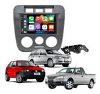 Kit Multimídia Gol Parati Saveiro G4 Mold Grafite CarPlay AndroidAuto Sem Fo - 8100 First Option