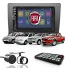 Kit Multimídia Mp5 2 Din Painel Dvd Espelha Bt Fiat Cinza de 1996 até 2005