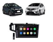 Kit Multimídia New Fit DX LX 2015 / 2021 9 Pol Android Carplay Gps 2/64GB - ADAK 2964-G2