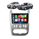 Kit Multimidia Sandero 2007 / 2011 Logan 2010 / 2011 AndroidAuto 9 Pol BT USB FM - Roadstar 908BR