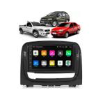 Kit Multimidia Strada Palio Siena 2012 / 2019 Mold Grafite 7 Pol Android Carplay 2/32GB - First Option 701KC