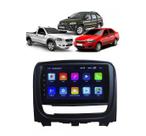 Kit Multimidia Strada Palio Siena 2012 / 2019 Mold Preta 7 Pol Android Carplay 2/32GB - First Option 701KC