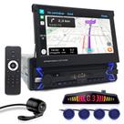 Kit Multimídia Tela Retrátil + Câmera Ré + Sensor Ré Azul Vitara 1999 2000 2001 2002 Espelhamento
