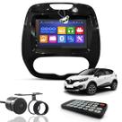 Kit Multimidia Universal Mp5 2 Din Bt Espelhamento 7" Renault Captur Ar Analógico 2017 em Diante