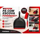Kit Multiuso Pá com Escova Powermaid Limpeza Rápida e Prática para Casa