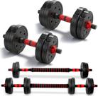 Kit Musculação 19kg Consport com Anilhas Barra e Halteres para Treino em Casa Kit Musculação 19kg Consport com Anilhas Barra e Halteres para Treino em Casa