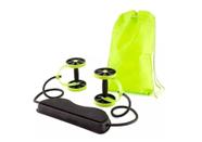 Kit Musculação Exercícios Elástico + Roda Treino Completo Kit Musculação Exercícios Elástico + Roda Treino Completo