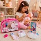 Kit nanar Acessórios bebe reborn pequena Fralda boneca Mamadeira magica Chupeta Livro Historia Infantil Naninha Criança ED1 Brinquedos Bolsa