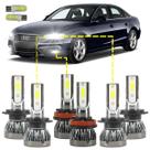 Kit nano led c/canceller audi a4 2009/2017 22000 lúmens 6500k (alta baixa milha)