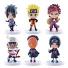 Kit Naruto Com 6 Personagens Bonecos Em Miniatura
