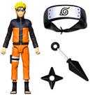 Kit Naruto Fantasia com Bandana e Arminhas e Boneco Original Elka