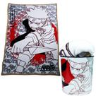 Kit Naruto Uzumaki Manta Ultra-soft Plush+ Balde De Pipoca Oficial Viz - Zona Criativa