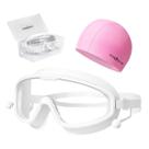 Kit Natação Adulto Profissional Hero Band Óculos Anti-UV Silicone Touca Estojo