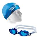 Kit Natação Speedo Swim Jr Slc Junior - Óculos e Touca Azul - Kit Natação Speedo Swim Jr Slc Junior - Óculos e Touca Azul -
