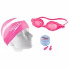Kit Natação Speedo Swim SLC Starters 3 em 1 Rosa