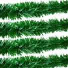 Kit Natal 5 Festão Verde Opaco Enfeite Tam 2 M X 8cm Decoração Natalina