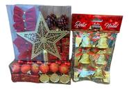 Kit Natlino com 51 peças Deslumbrantes - Dourado e Vermelho