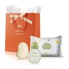 Kit natura mamae bebe colonia + sabonete + lenço umedecido