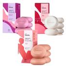 Kit Natura Sabonetes Ameixa Flor - Cereja e Avelã - Tâmara e canela (Total 15 Unidades de 90g).
