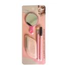 Kit Navalha Para Sobrancelha Com Pincéis E Espelho