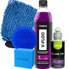 Kit Nc One Step Nobrecar Composto Polidor 3 em 1 Corte Refino e Lustro V Floc Vonixx Lava Autos Concentrado Neutro