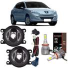 Kit neblina peugeot 207 2007 ate 2014 e super led 2d