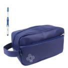 Kit Nécessaire Executiva Masculina Premium Azul Com Estampas Kit Nécessaire Executiva Masculina Premium Azul Com Estampas