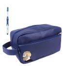 Kit Nécessaire Executiva Masculina Premium Azul Com Estampas Kit Nécessaire Executiva Masculina Premium Azul Com Estampas