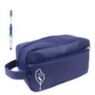 Kit Nécessaire Executiva Masculina Premium Azul Com Estampas Kit Nécessaire Executiva Masculina Premium Azul Com Estampas