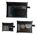 Kit Necessaire Multiuso Organizadora Objetos Bolsa Mala Moda Cor Preto Kit Necessaire Multiuso Organizadora Objetos Bolsa Mala Moda Cor Preto