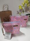 kit Nécessaire Para Maquiagem E Acessórios estampa rosa
