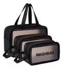 Kit Necessáires Cosméticos Viagem Feminina Maquiagem Praia Kit Necessáires Cosméticos Viagem Feminina Maquiagem Praia