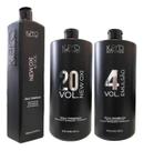 Kit New OX 6UN Emulsão 4v 900ml 1UN 10 Vol 3UN 20Vol 900ml Kpro