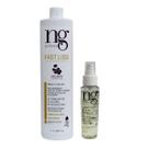 Kit Ng De France Fast Liss Realinhamento Alisamento Vegano 1000ml + Biossentiel Oil Finalizador Óleo Reparador de Pontas 60ml