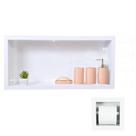 Kit Nicho de Banheiro + PortaPapel Higiênico Em Porcelanato 60x30x10cm